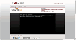 Desktop Screenshot of live.conformis.de
